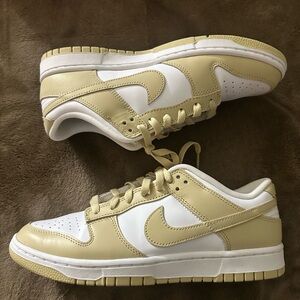 Nike Beige and White Sneakers